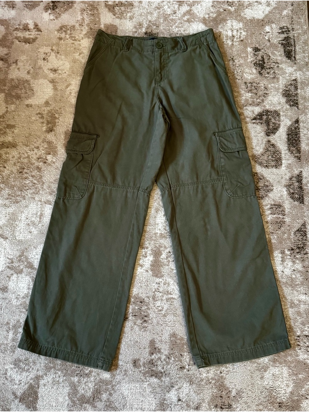 Aeropostale Olive Wide Leg Cargo Pants